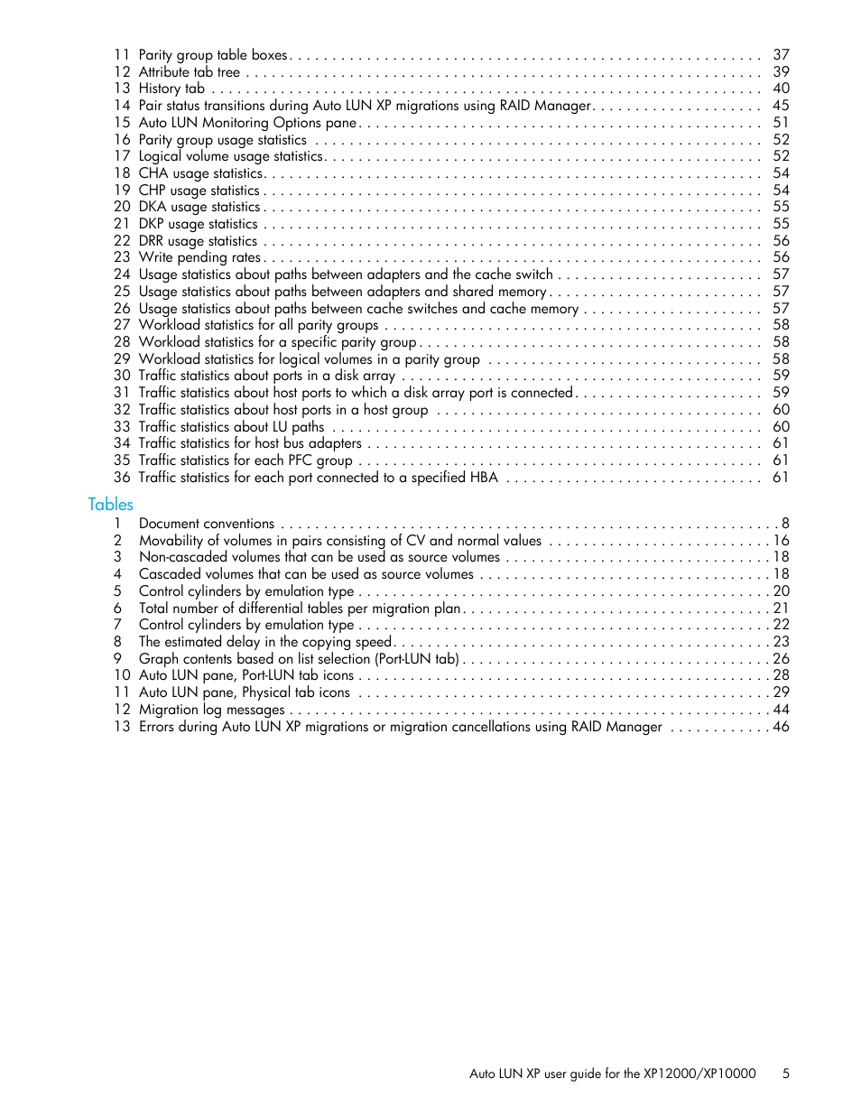 HP XP Auto LUN Software User Manual | Page 5 / 65