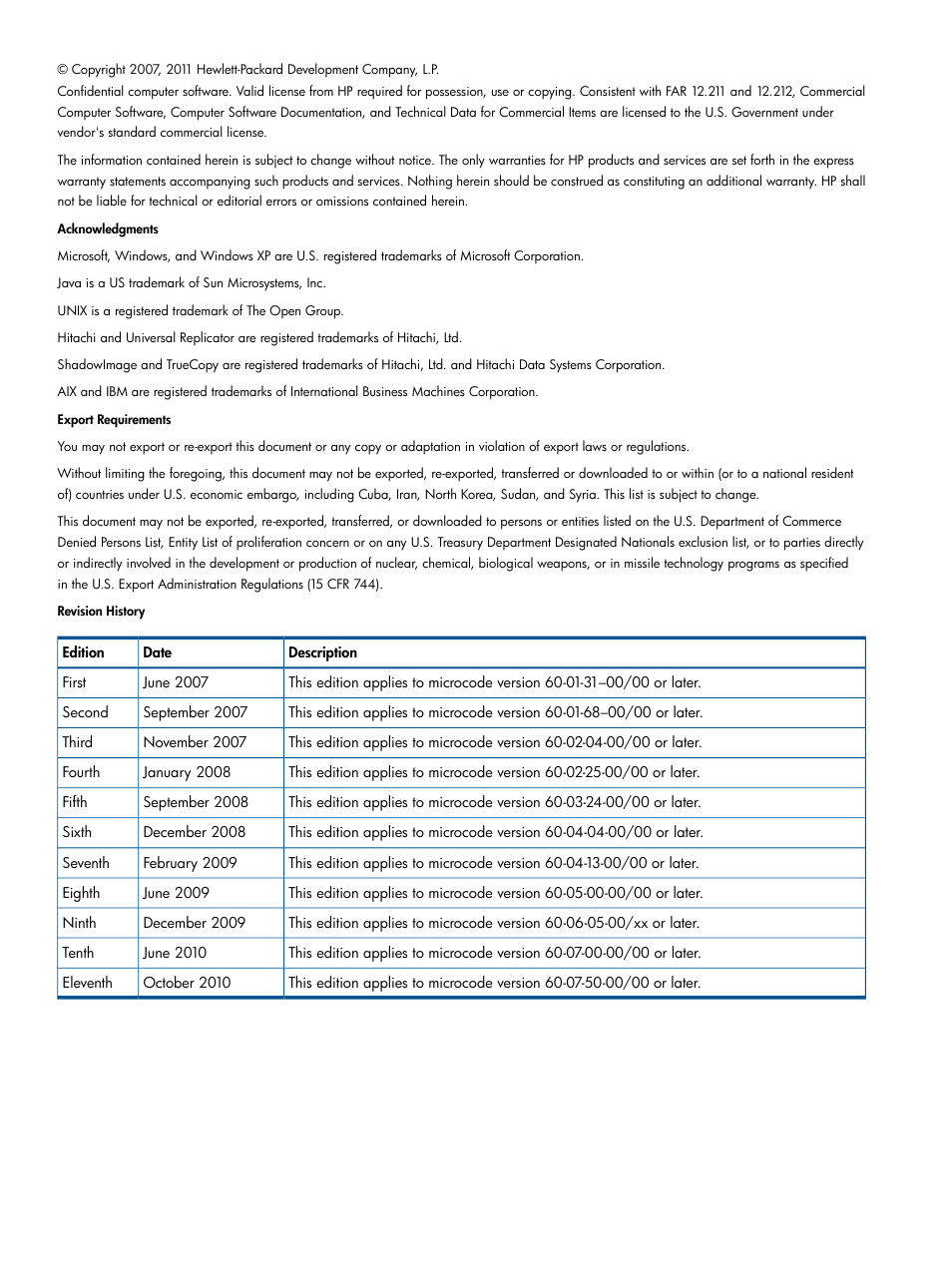 HP StorageWorks XP Remote Web Console Software User Manual | Page 2 / 108