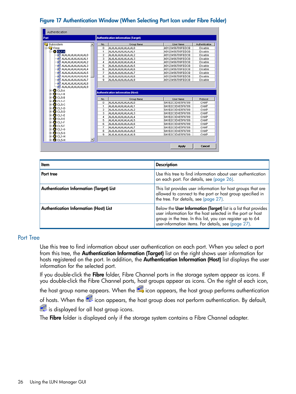 Port tree | HP StorageWorks XP Remote Web Console Software User Manual | Page 26 / 108