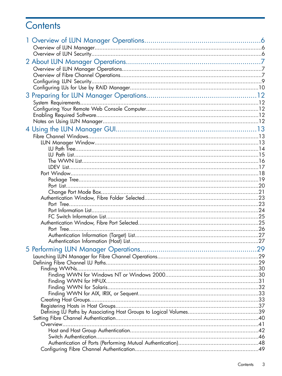 HP StorageWorks XP Remote Web Console Software User Manual | Page 3 / 108