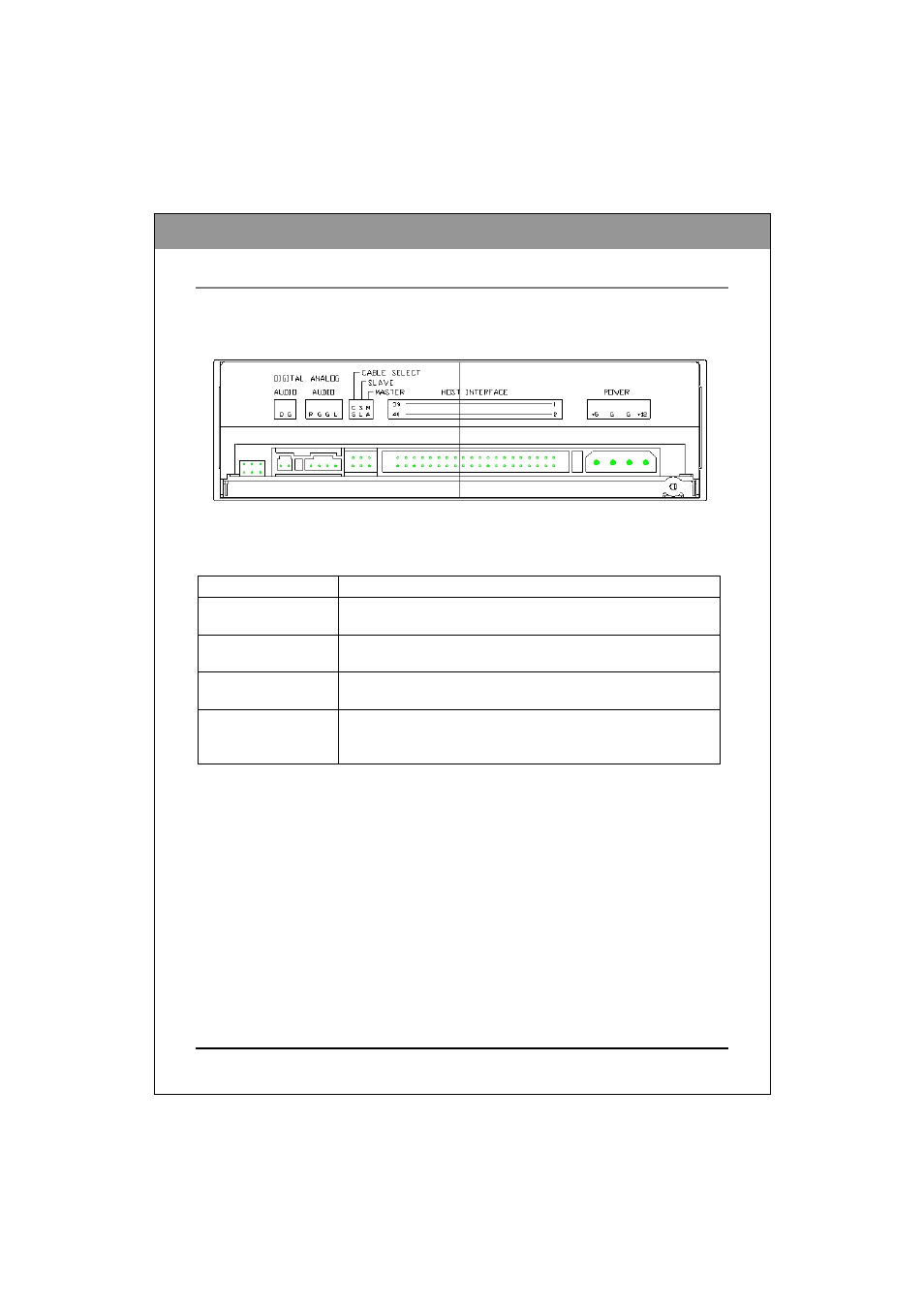 Rear view | HP dvd1260i DVD Writer User Manual | Page 8 / 20