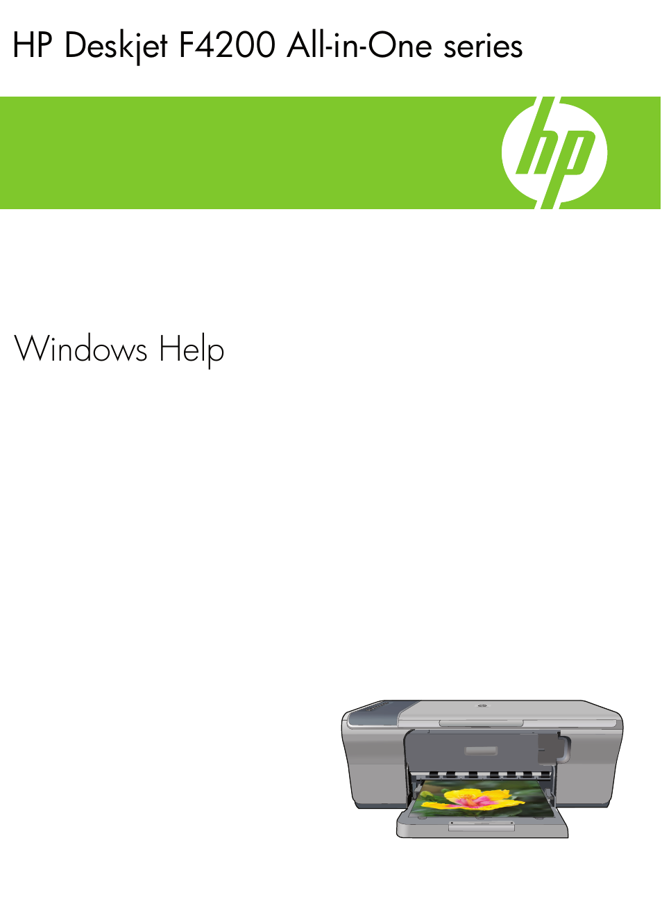 HP Deskjet F4240 All-in-One Printer User Manual | 227 pages