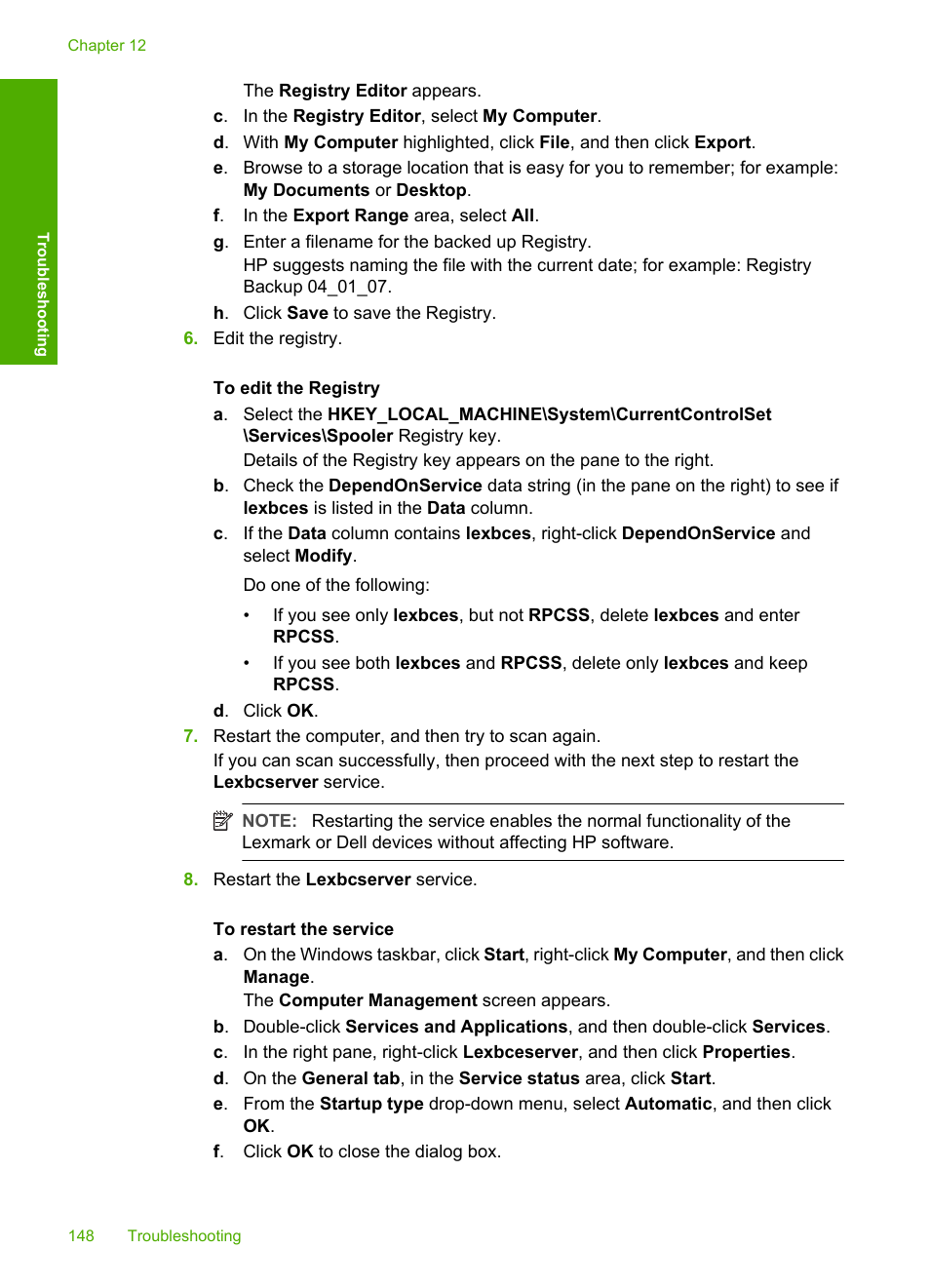 HP Deskjet F4240 All-in-One Printer User Manual | Page 151 / 227