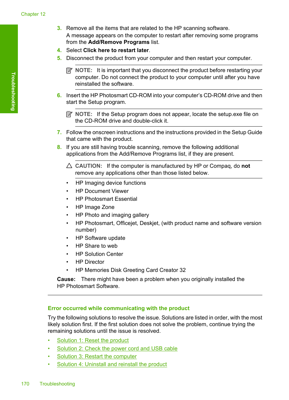 HP Deskjet F4240 All-in-One Printer User Manual | Page 173 / 227