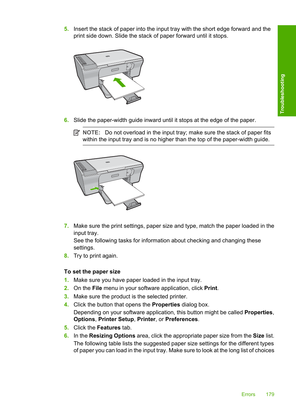 HP Deskjet F4240 All-in-One Printer User Manual | Page 182 / 227