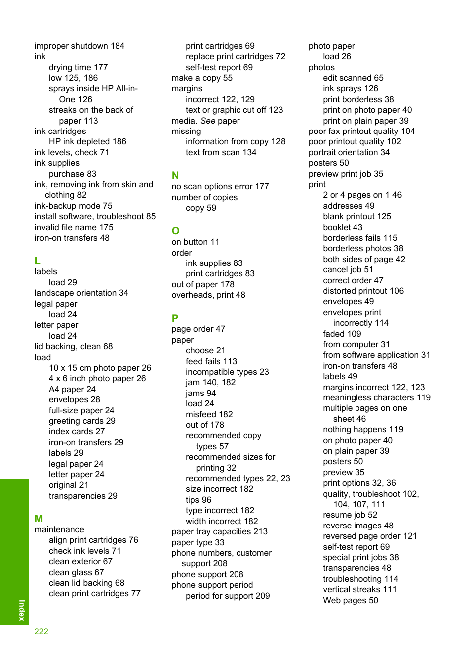 HP Deskjet F4240 All-in-One Printer User Manual | Page 225 / 227