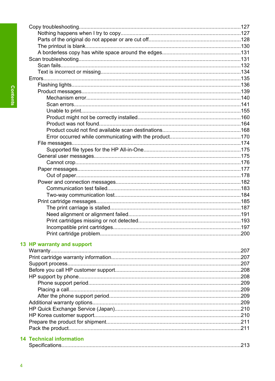 HP Deskjet F4240 All-in-One Printer User Manual | Page 7 / 227