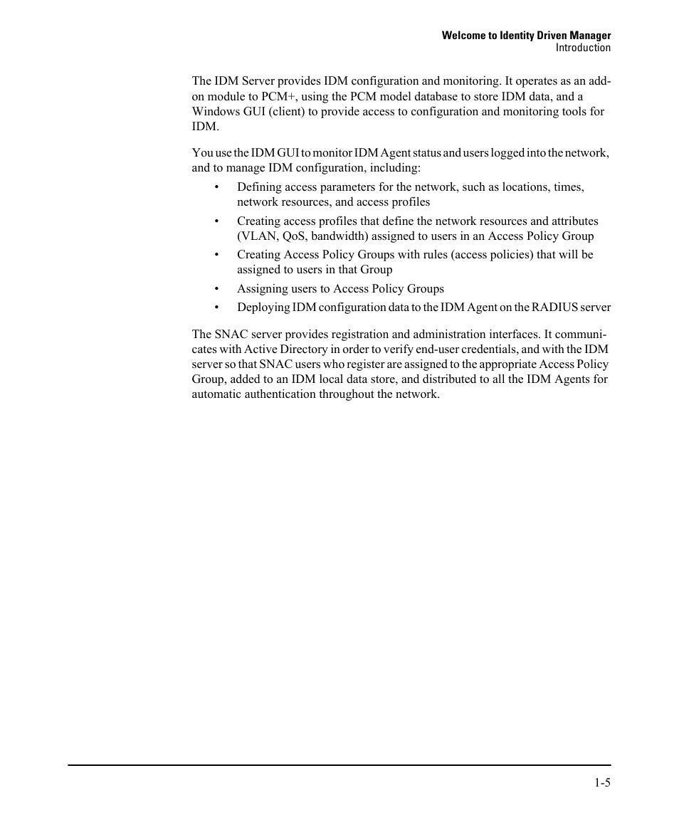 HP Identity Driven Manager Software Series User Manual | Page 11 / 230