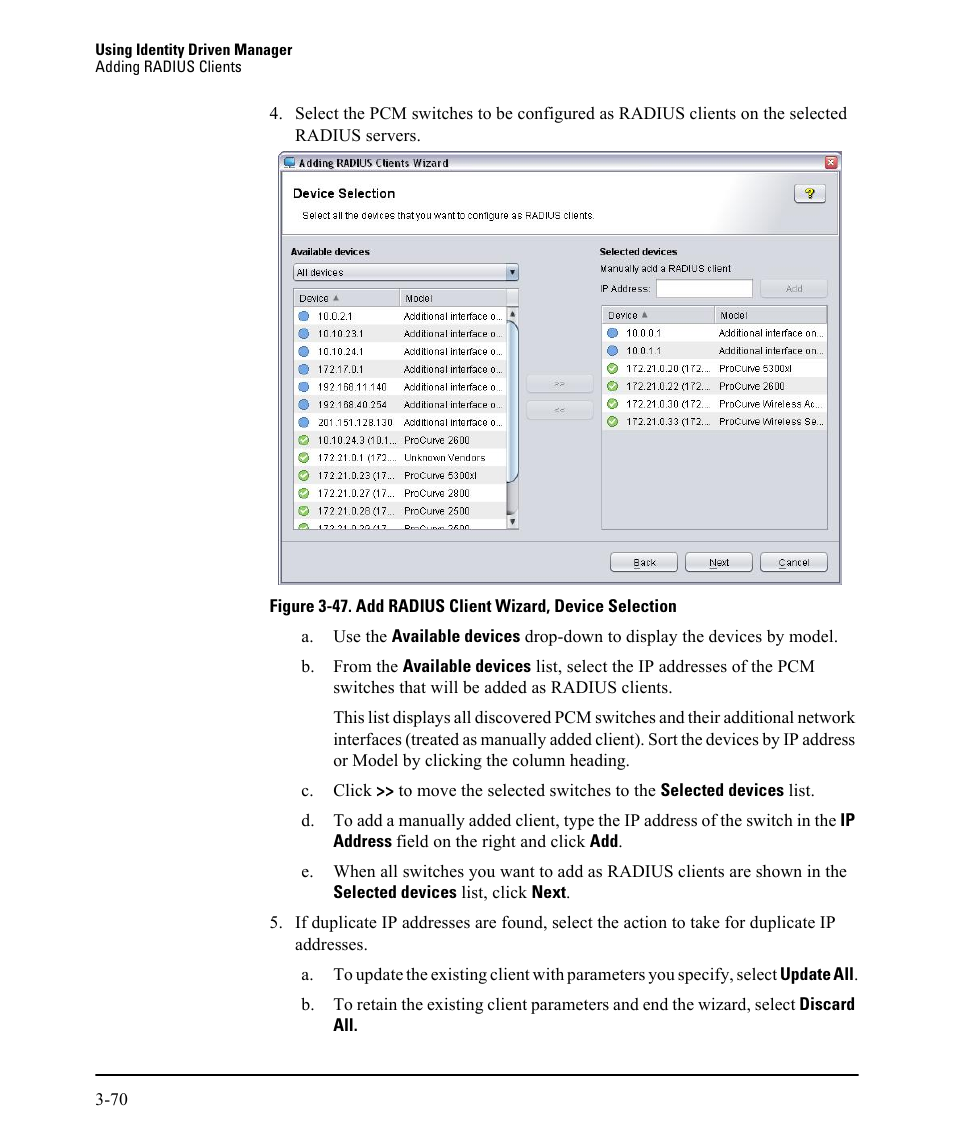 HP Identity Driven Manager Software Series User Manual | Page 134 / 230