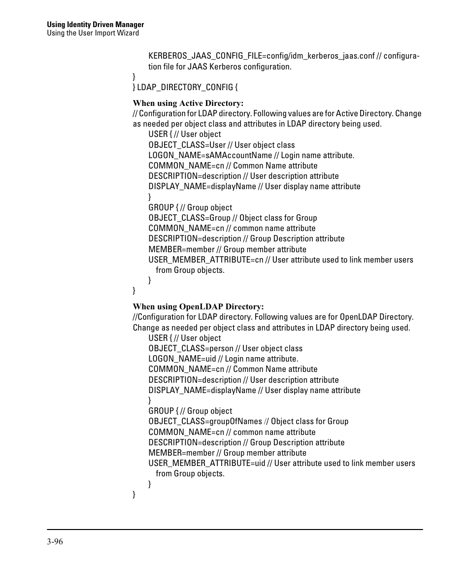 HP Identity Driven Manager Software Series User Manual | Page 160 / 230