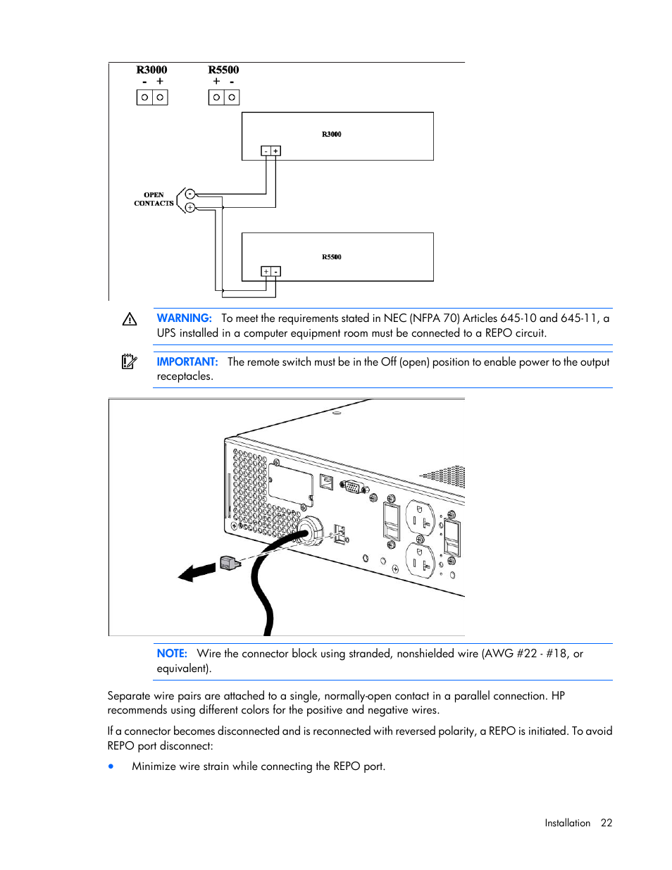 HP Tower Uninterruptible Power System User Manual | Page 22 / 80