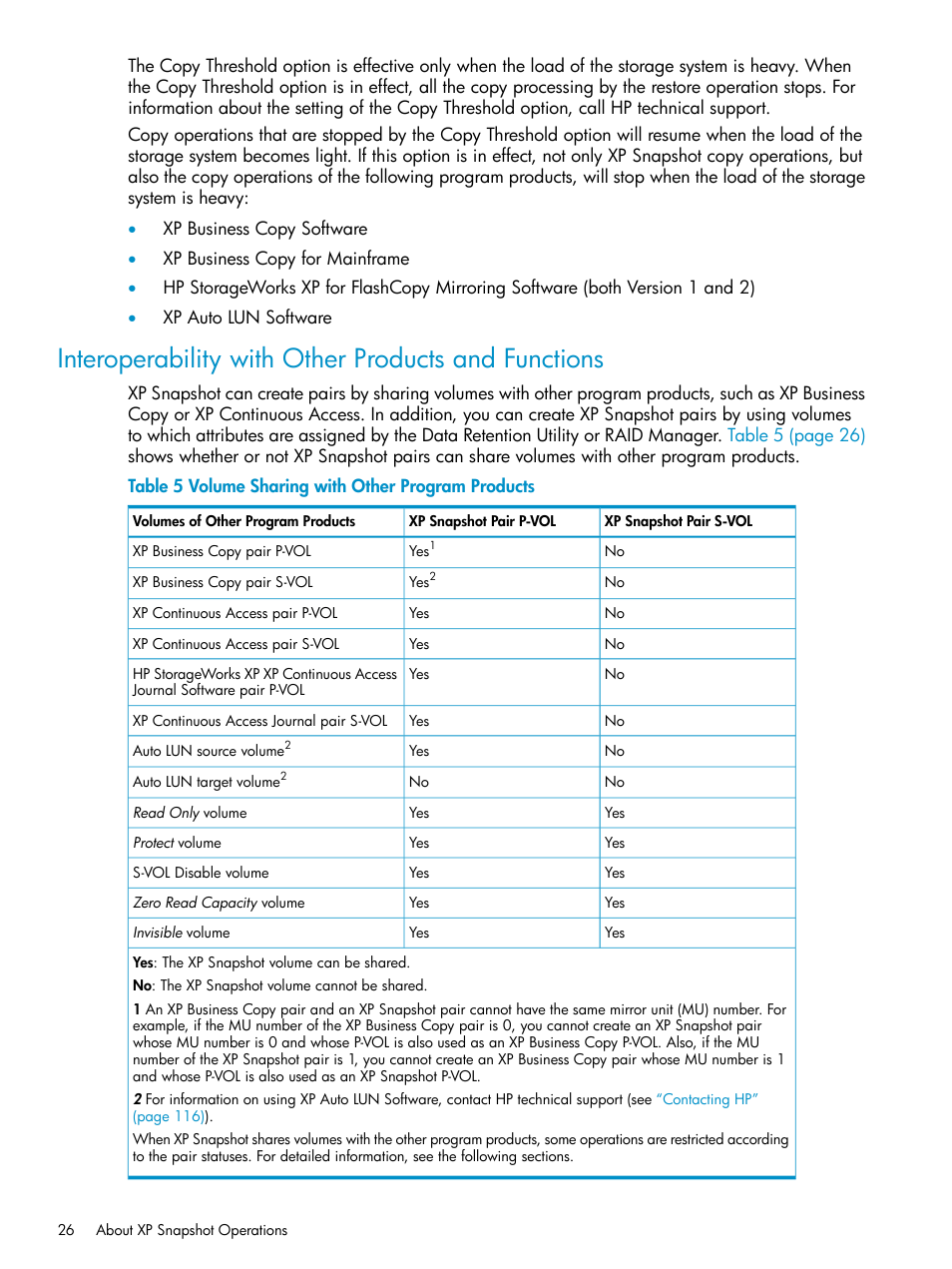 Interoperability with other products and functions | HP StorageWorks XP Remote Web Console Software User Manual | Page 26 / 122