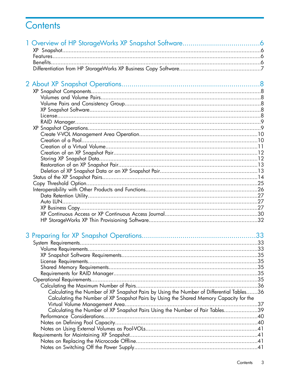 HP StorageWorks XP Remote Web Console Software User Manual | Page 3 / 122