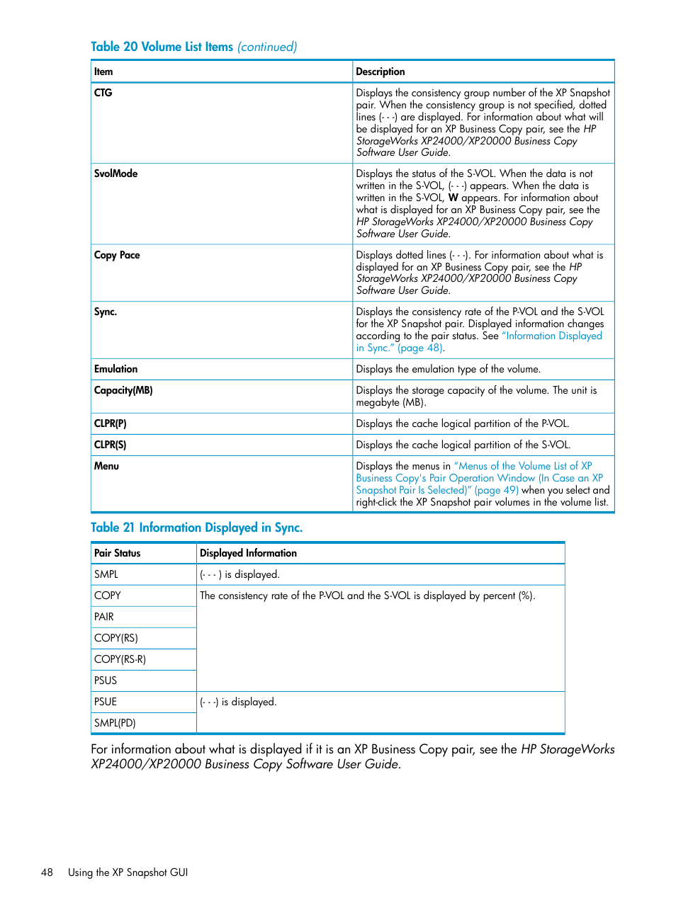 HP StorageWorks XP Remote Web Console Software User Manual | Page 48 / 122