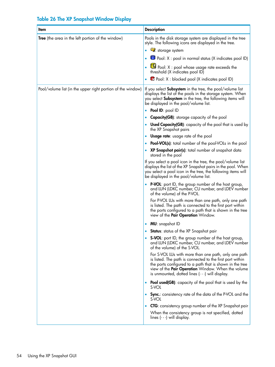 HP StorageWorks XP Remote Web Console Software User Manual | Page 54 / 122