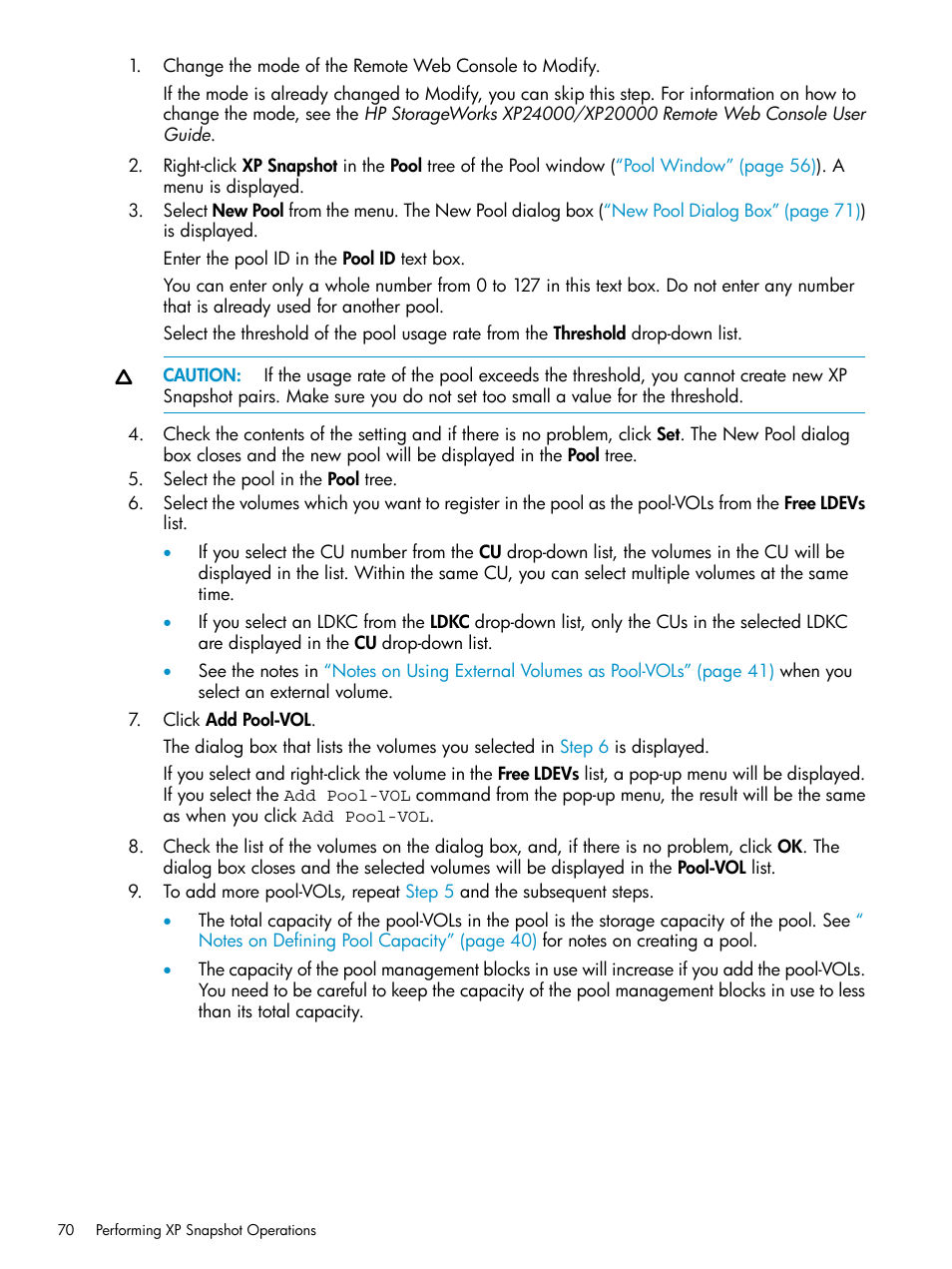 HP StorageWorks XP Remote Web Console Software User Manual | Page 70 / 122