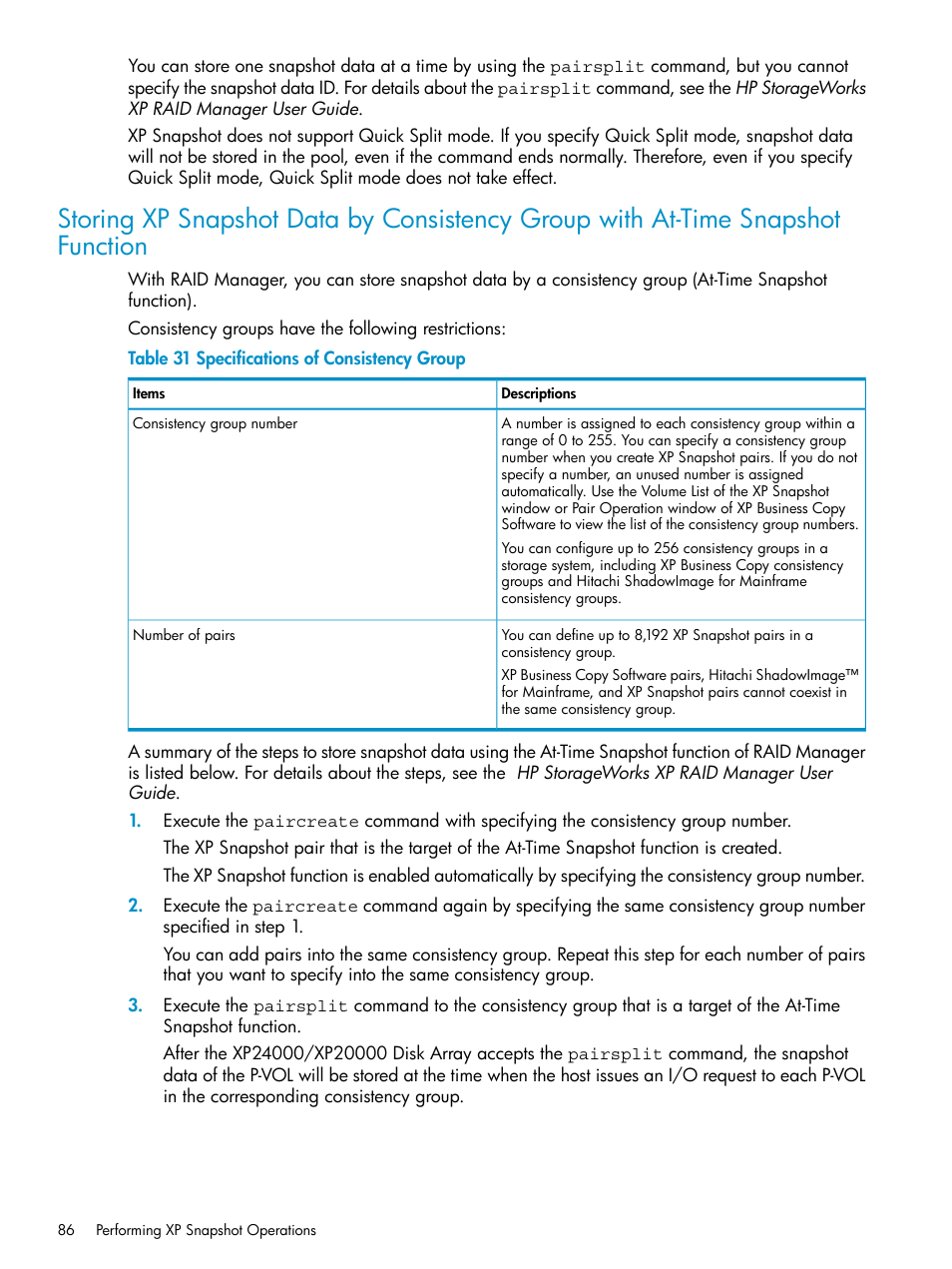 HP StorageWorks XP Remote Web Console Software User Manual | Page 86 / 122