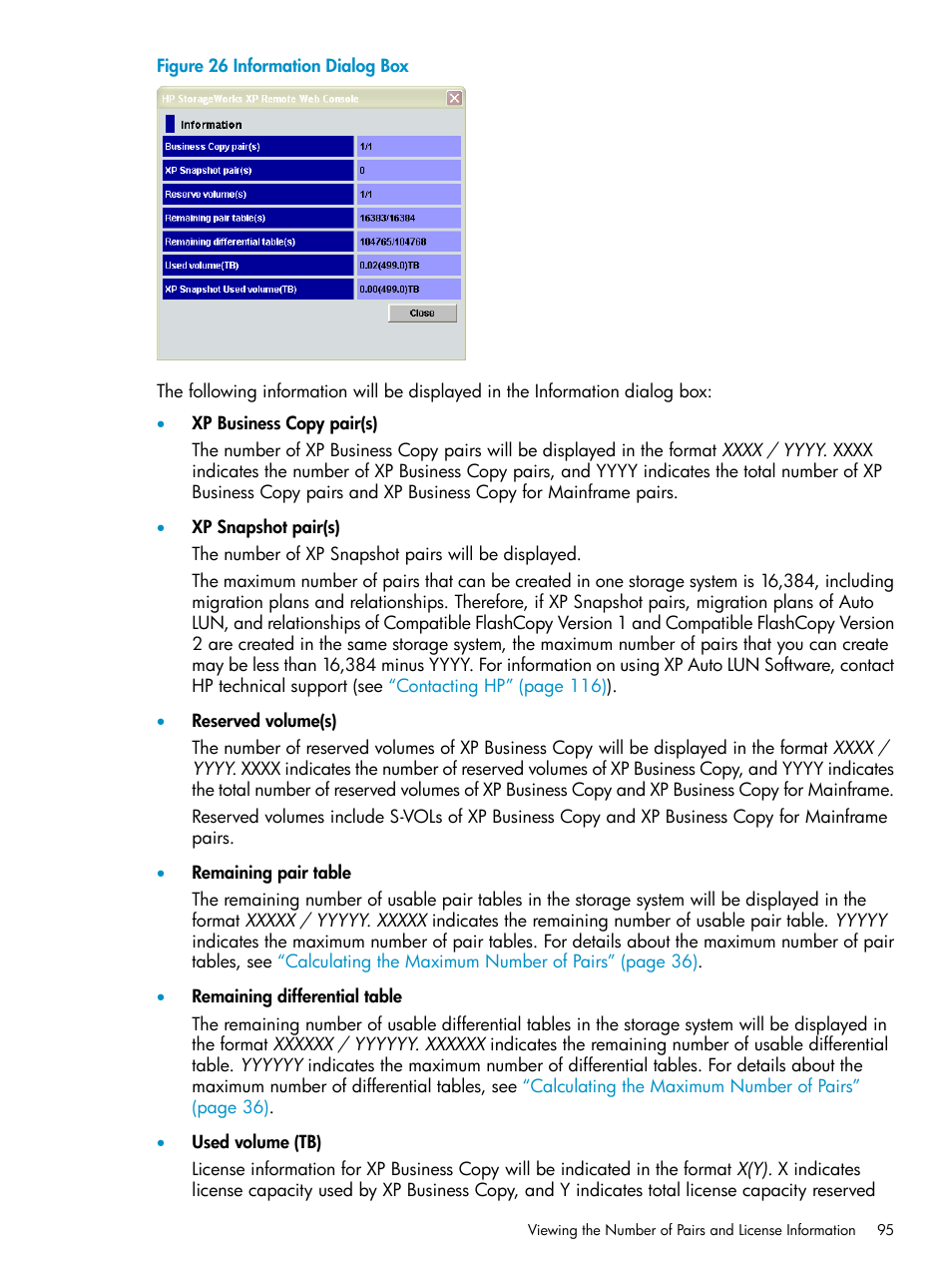 HP StorageWorks XP Remote Web Console Software User Manual | Page 95 / 122