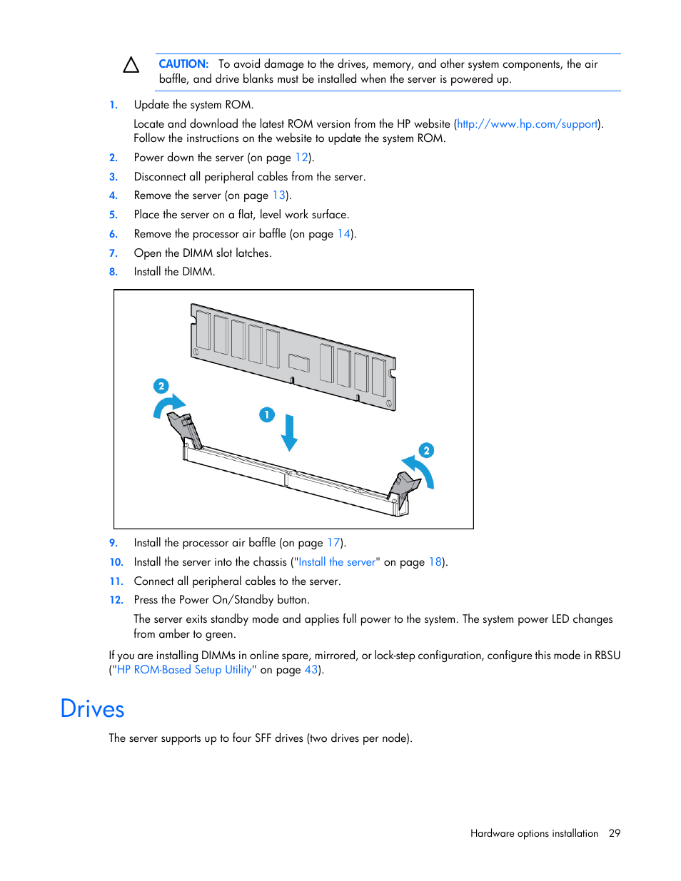 Drives | HP ProLiant XL220a Gen8 v2-Server User Manual | Page 29 / 74