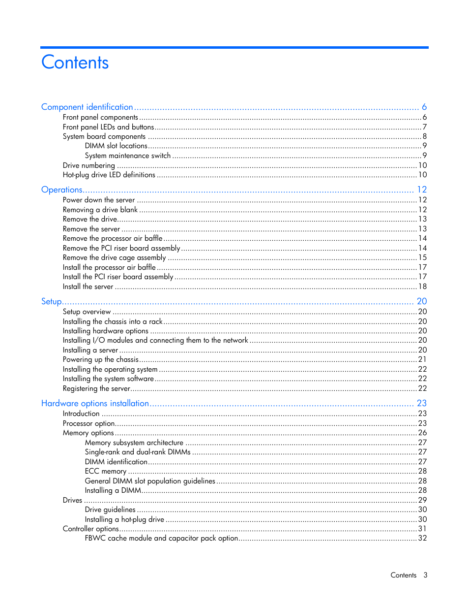 HP ProLiant XL220a Gen8 v2-Server User Manual | Page 3 / 74