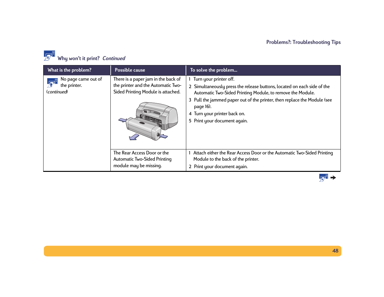 HP Deskjet 990cxi Printer User Manual | Page 48 / 85