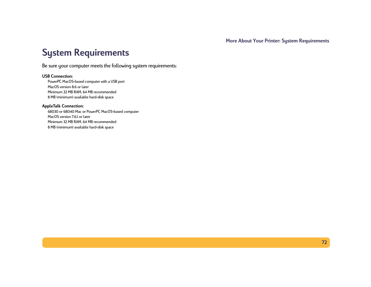 System requirements | HP Deskjet 990cxi Printer User Manual | Page 72 / 85