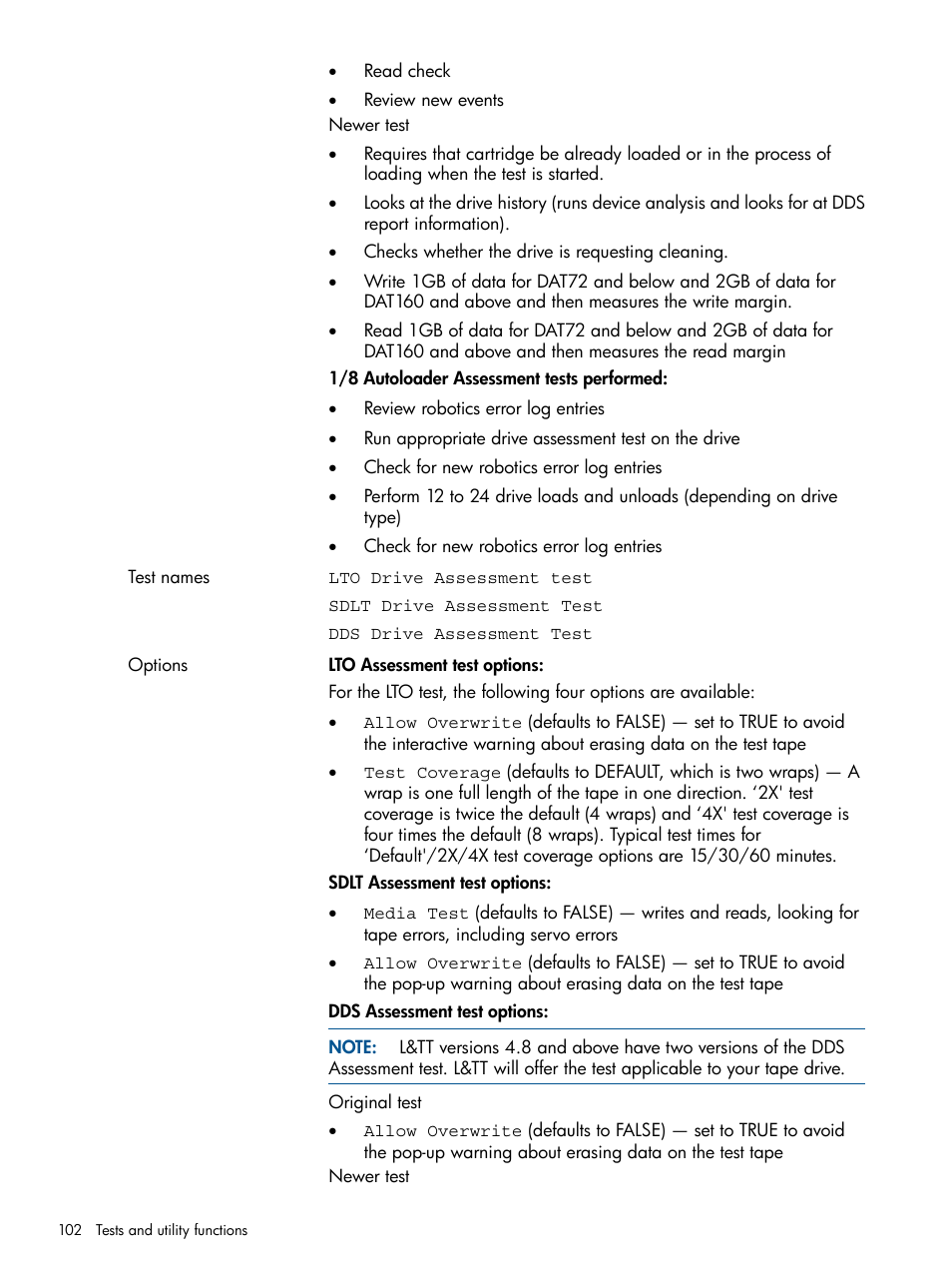 HP StoreEver TapeAssure Software User Manual | Page 102 / 213