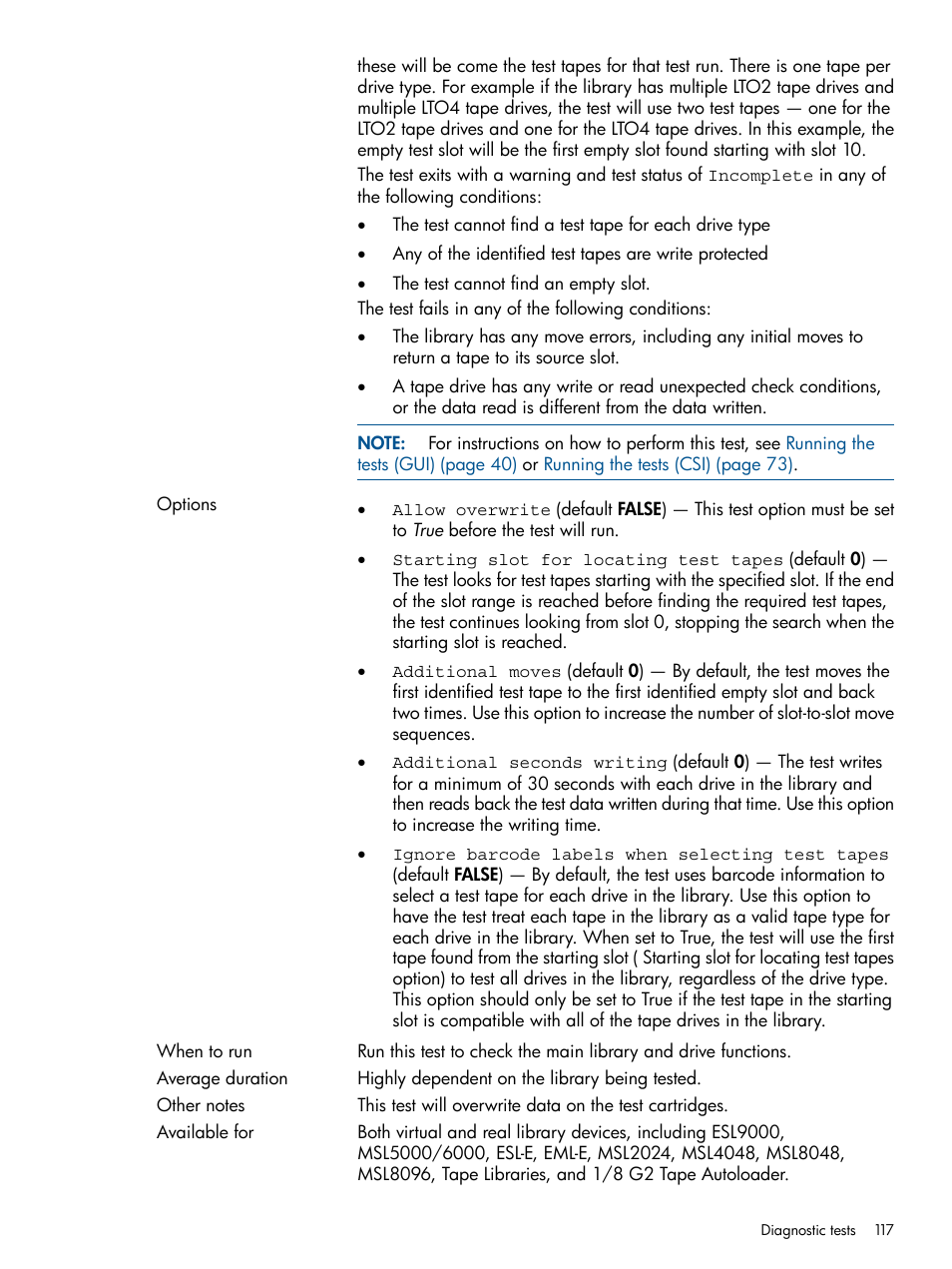 HP StoreEver TapeAssure Software User Manual | Page 117 / 213