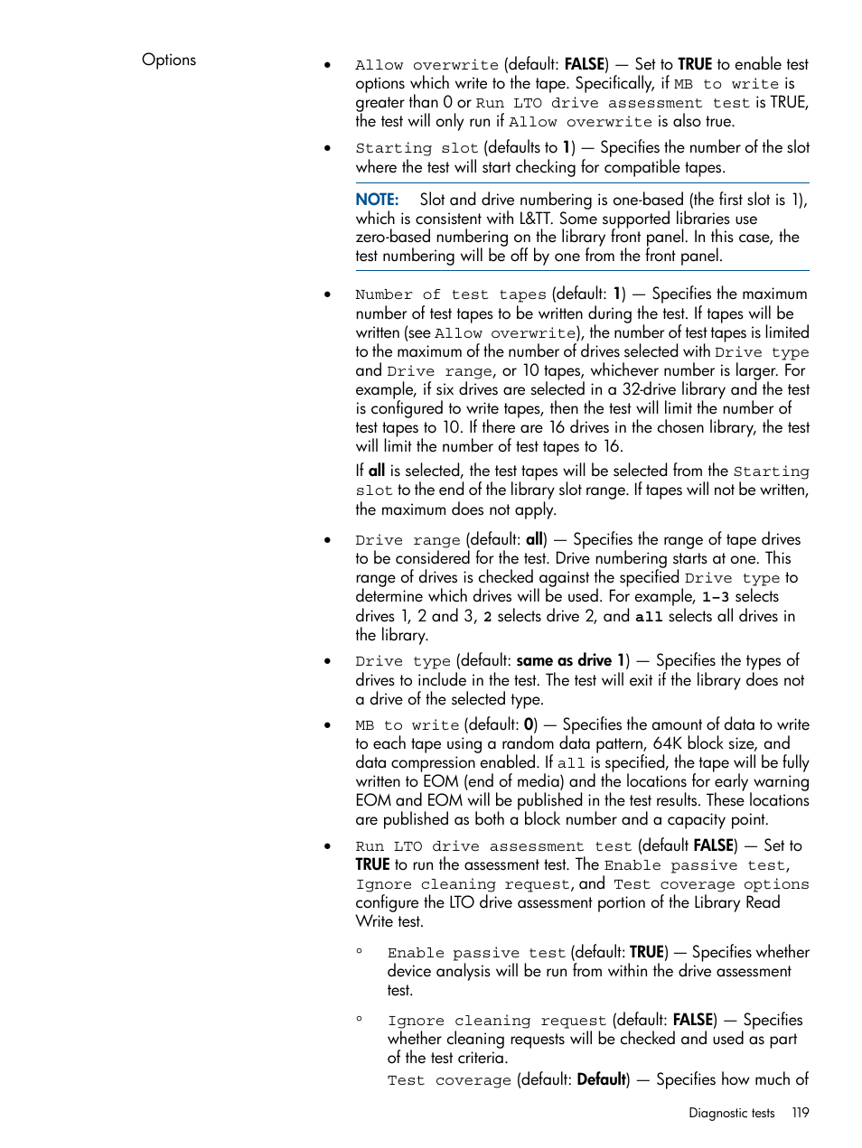 HP StoreEver TapeAssure Software User Manual | Page 119 / 213