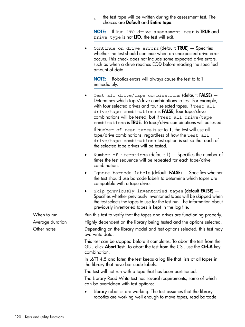 HP StoreEver TapeAssure Software User Manual | Page 120 / 213