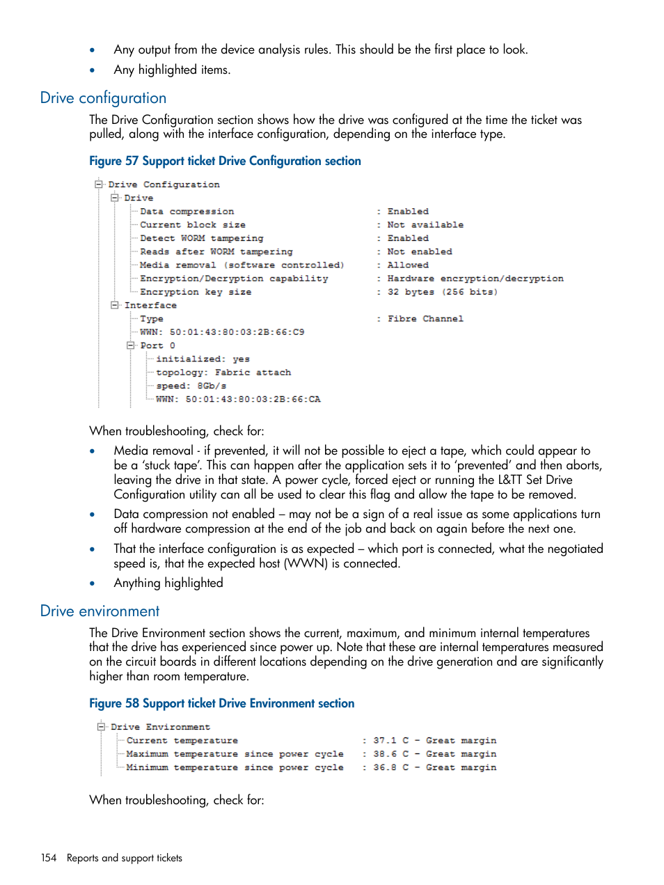 Drive configuration, Drive environment, Drive configuration drive environment | HP StoreEver TapeAssure Software User Manual | Page 154 / 213