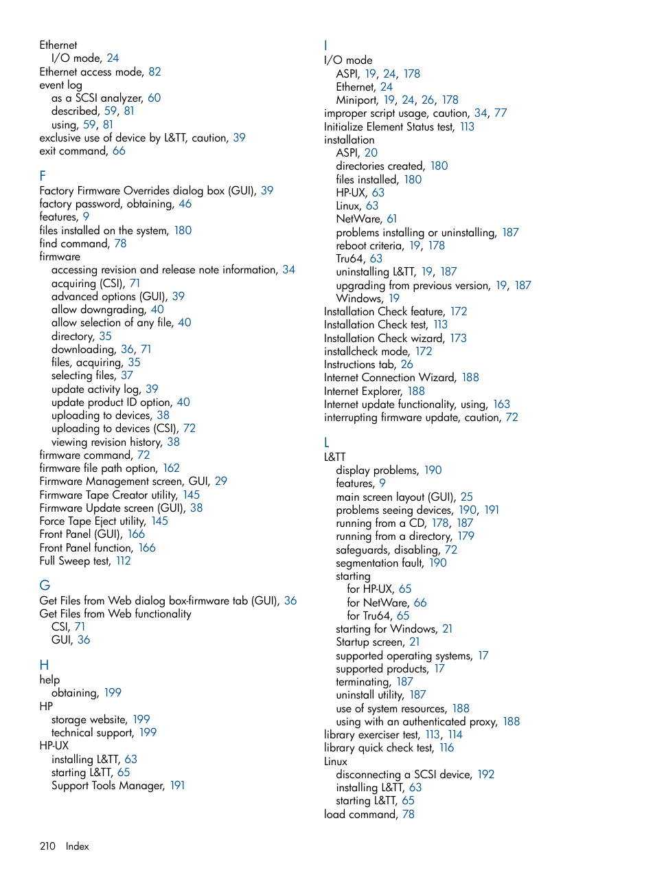 HP StoreEver TapeAssure Software User Manual | Page 210 / 213