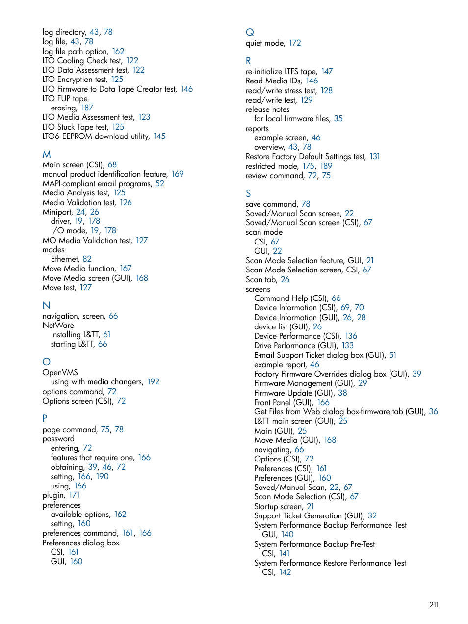 HP StoreEver TapeAssure Software User Manual | Page 211 / 213
