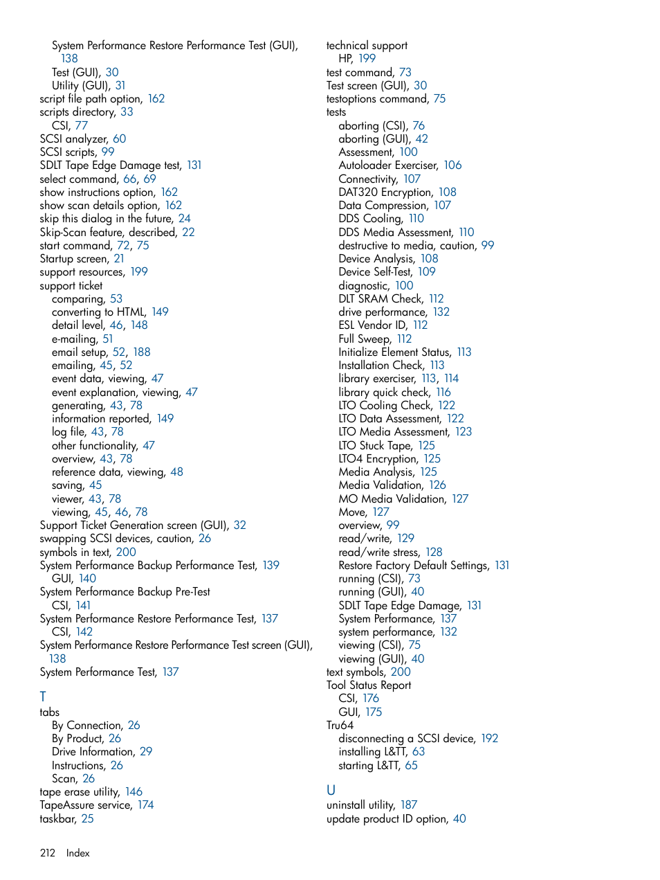 HP StoreEver TapeAssure Software User Manual | Page 212 / 213