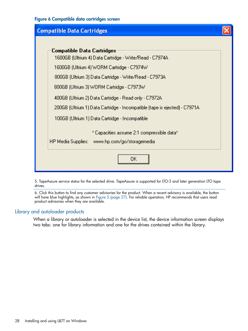 Library and autoloader products | HP StoreEver TapeAssure Software User Manual | Page 28 / 213