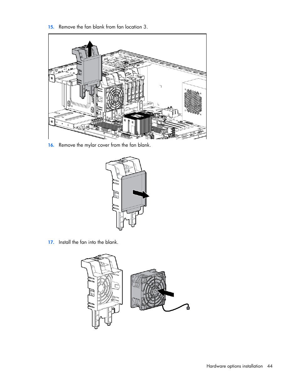 HP ProLiant ML350e Gen8 v2-Server User Manual | Page 44 / 129