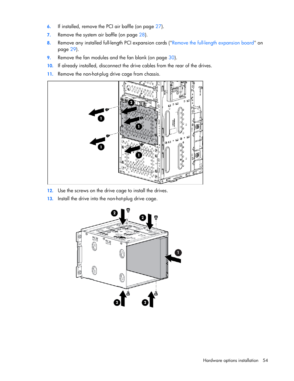 HP ProLiant ML350e Gen8 v2-Server User Manual | Page 54 / 129