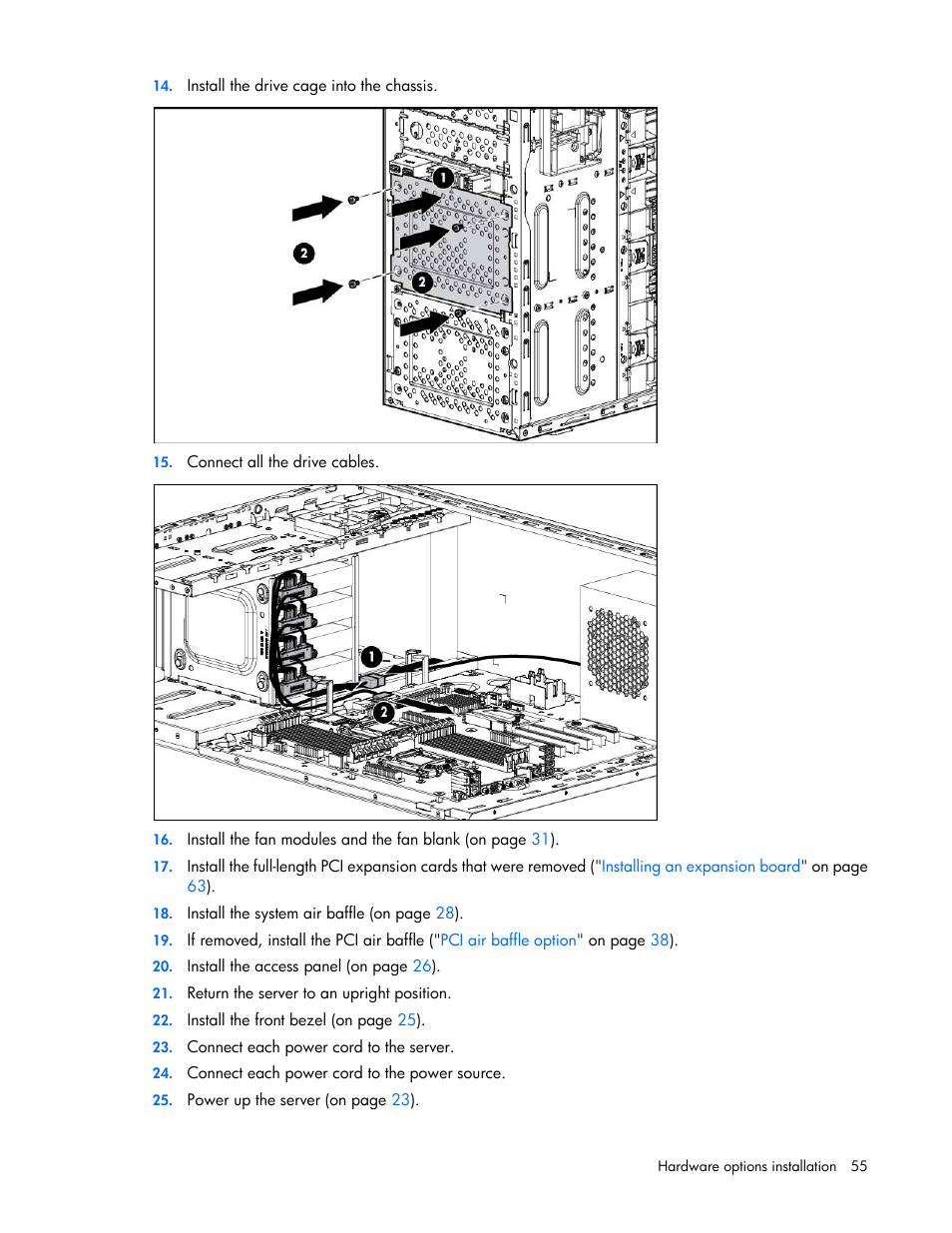 HP ProLiant ML350e Gen8 v2-Server User Manual | Page 55 / 129
