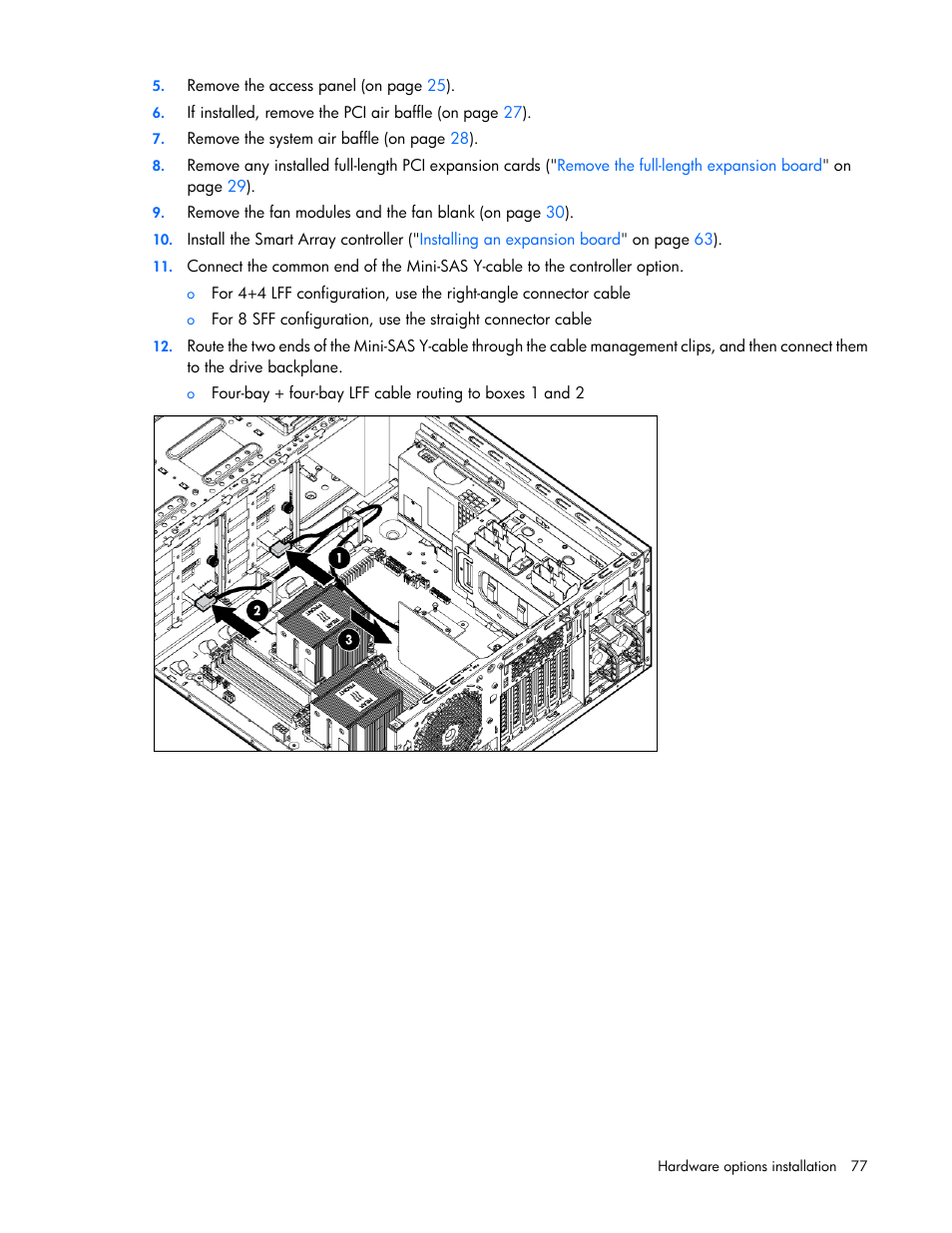 HP ProLiant ML350e Gen8 v2-Server User Manual | Page 77 / 129