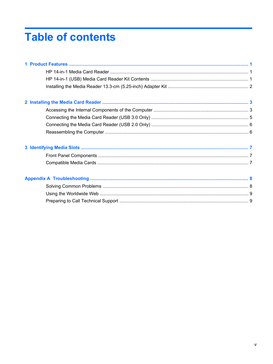 HP 14-in-1 USB2.3 3.5 Media Card Reader User Manual | Page 5 / 15