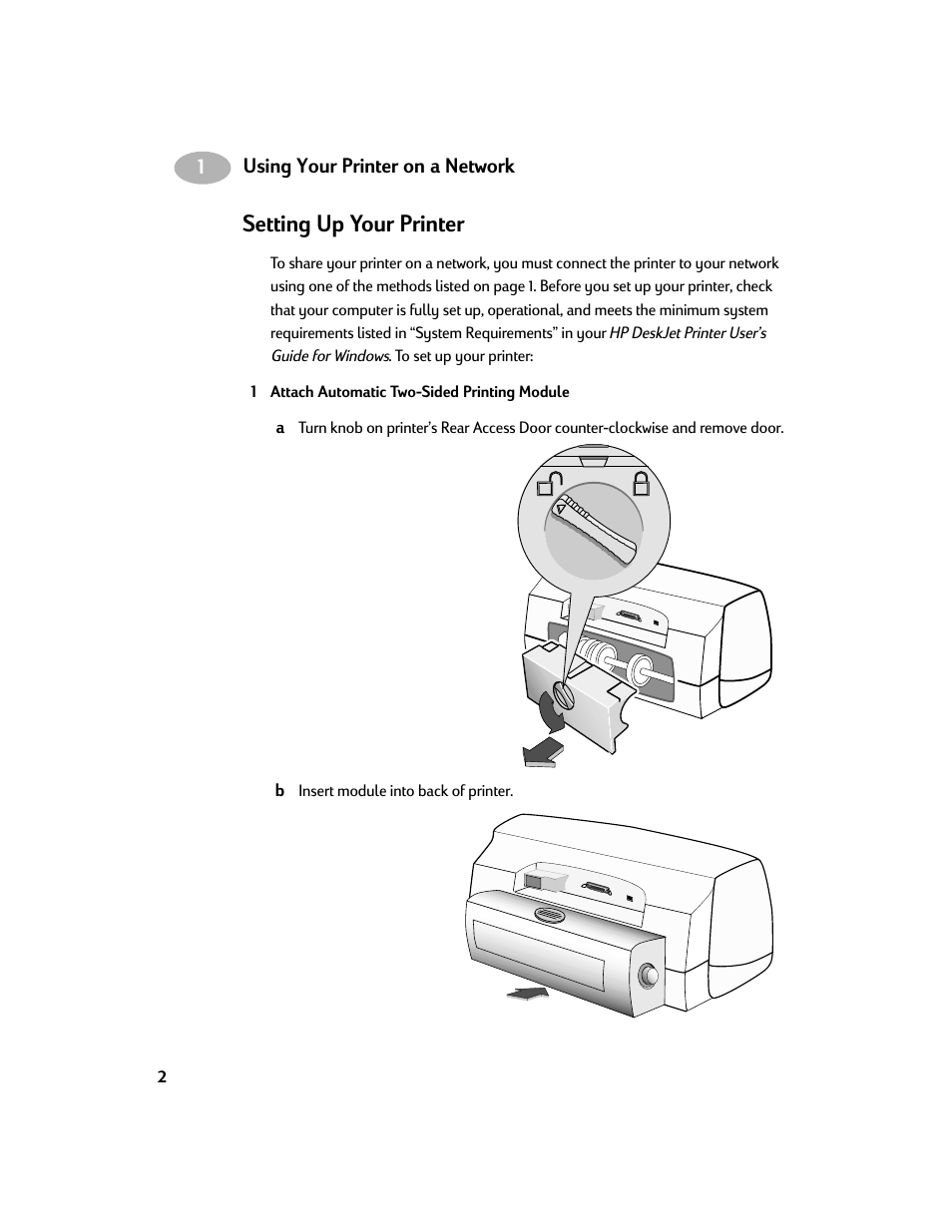 Setting up your printer | HP Deskjet 970cxi Printer User Manual | Page 4 / 24