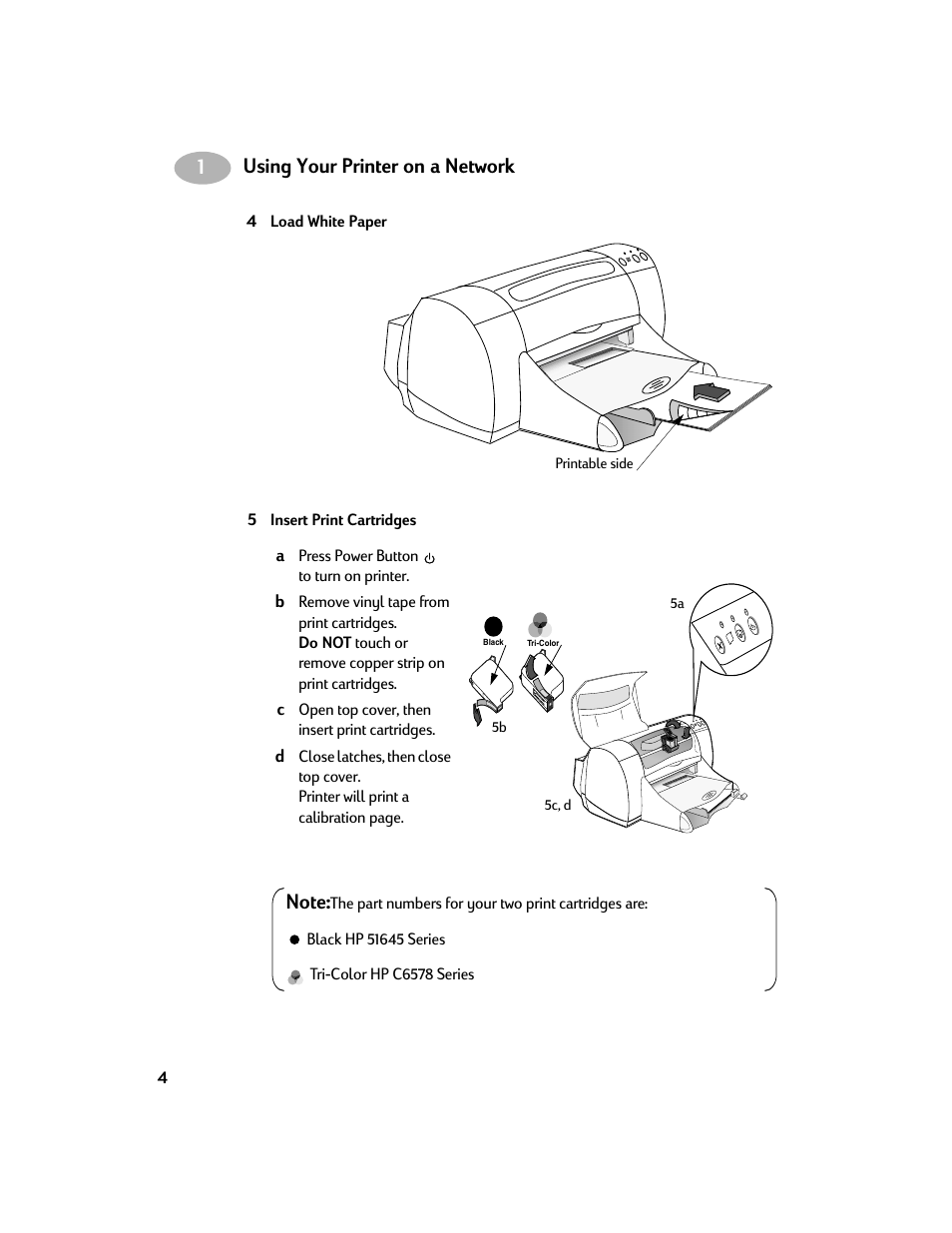 Using your printer on a network | HP Deskjet 970cxi Printer User Manual | Page 6 / 24