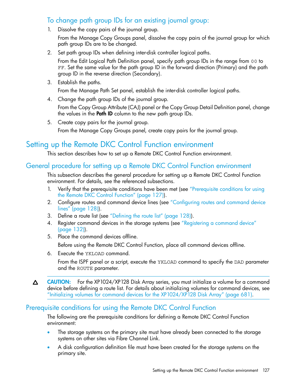 Setting up the remote dkc control function | HP XP P9500 Storage User Manual | Page 127 / 701