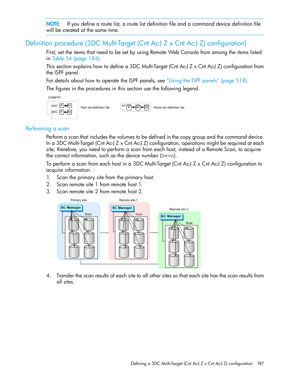 Performing a scan | HP XP P9500 Storage User Manual | Page 187 / 701