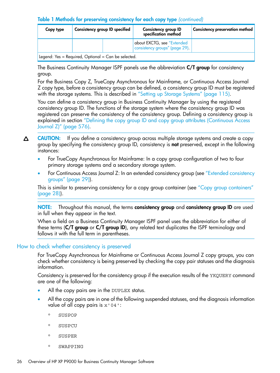 How to check whether consistency is preserved | HP XP P9500 Storage User Manual | Page 26 / 701