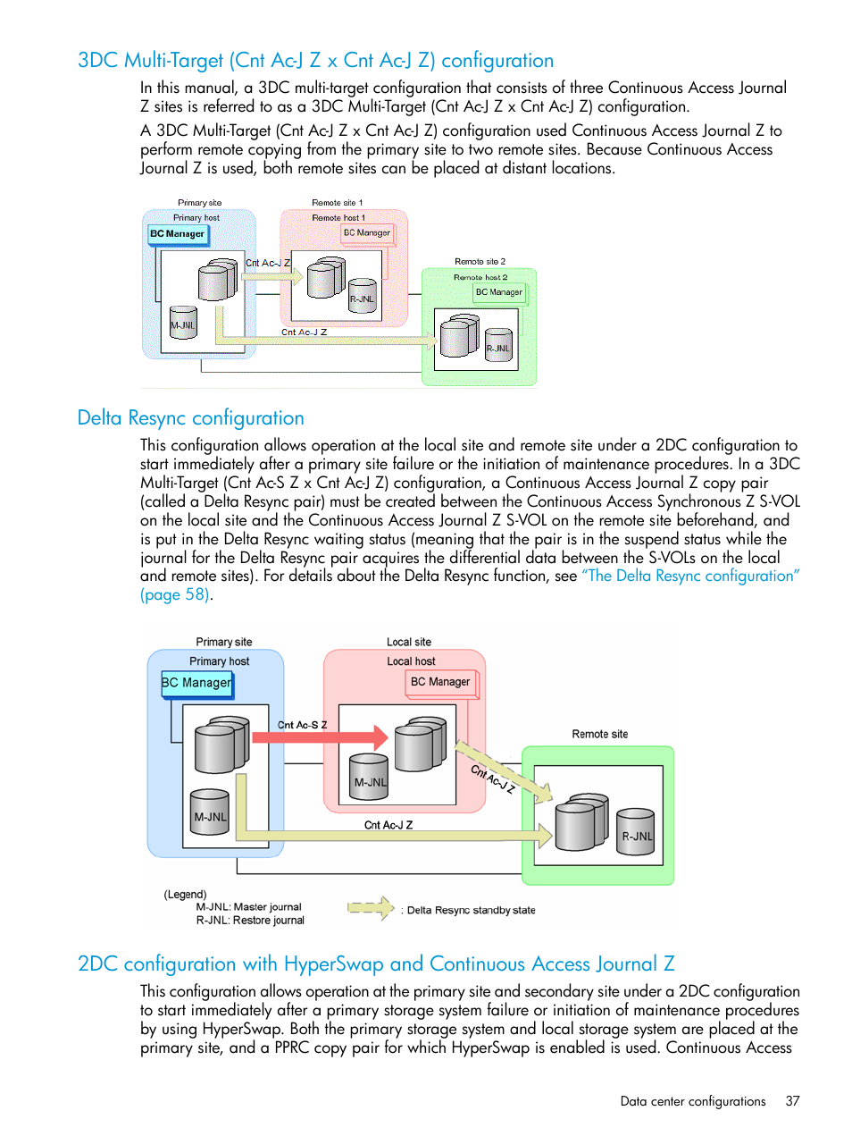 Delta resync configuration | HP XP P9500 Storage User Manual | Page 37 / 701