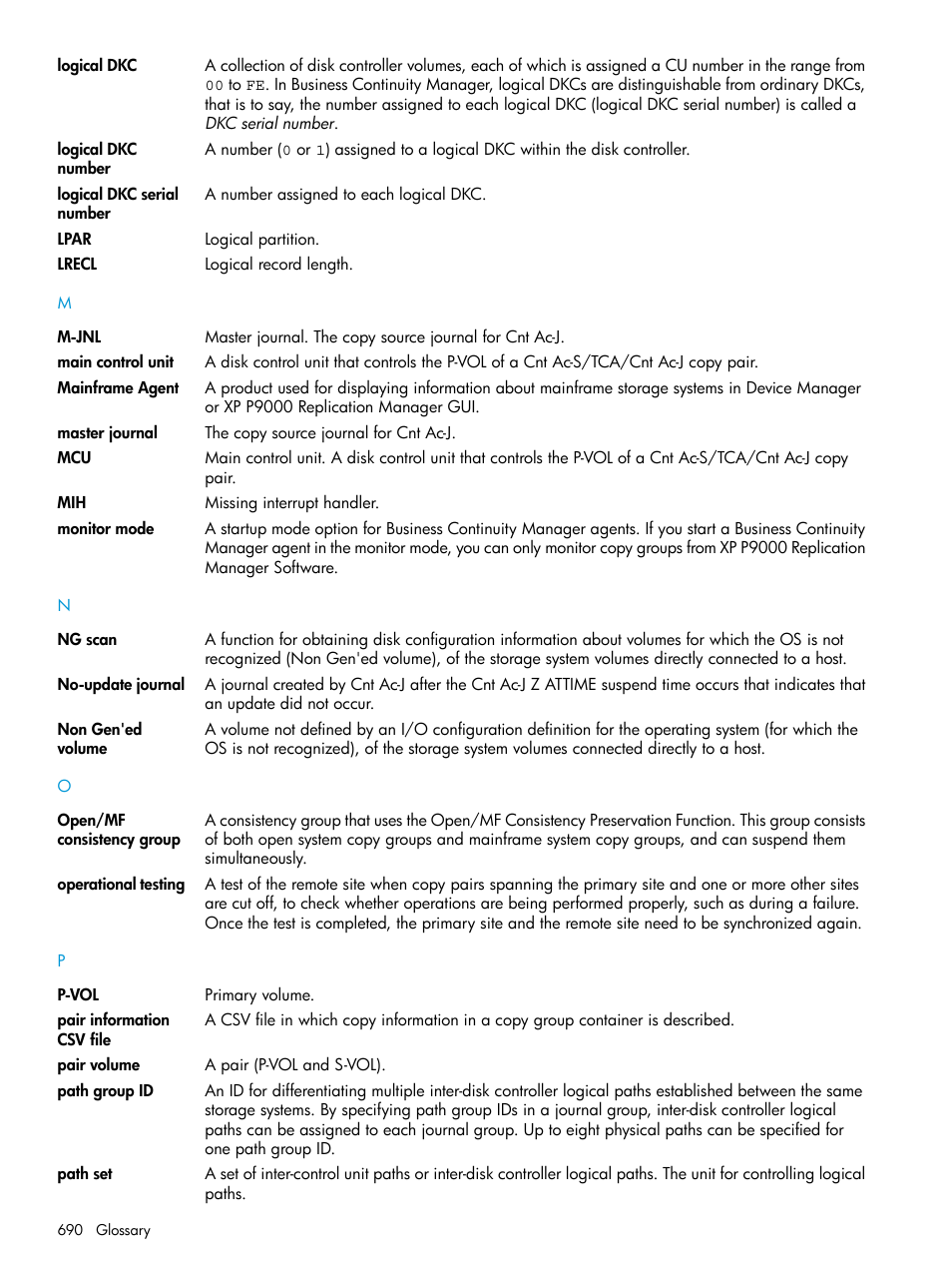 HP XP P9500 Storage User Manual | Page 690 / 701