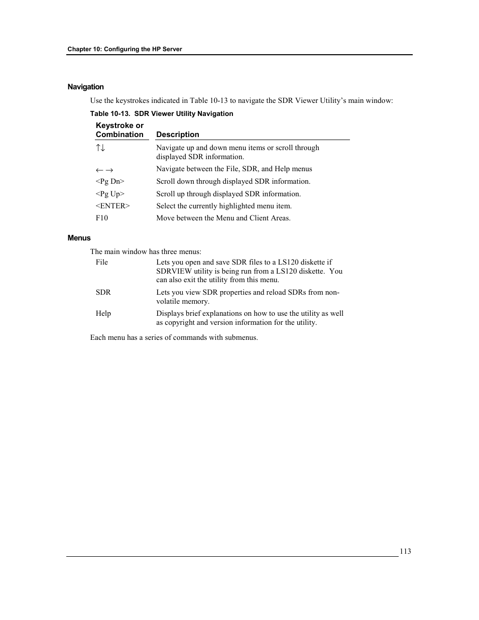 Navigation, Menus | HP Integrity rx4610 Server User Manual | Page 120 / 201