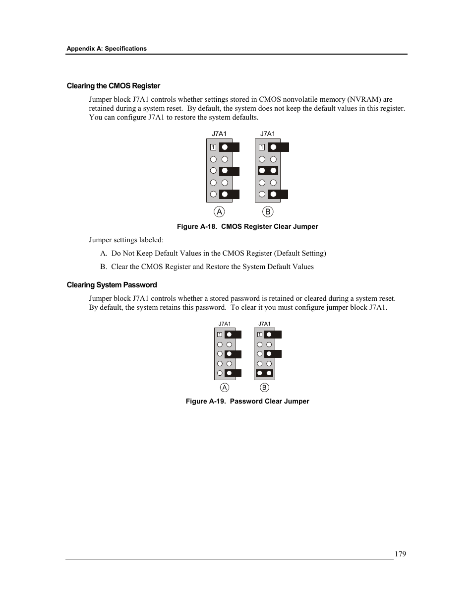 Clearing the cmos register, Clearing system password | HP Integrity rx4610 Server User Manual | Page 186 / 201