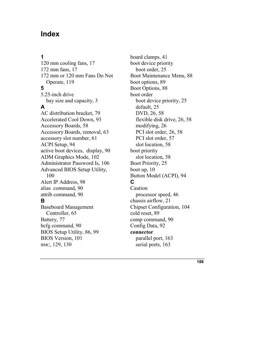 Index | HP Integrity rx4610 Server User Manual | Page 195 / 201